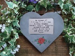 Personalised Heart with Plaque